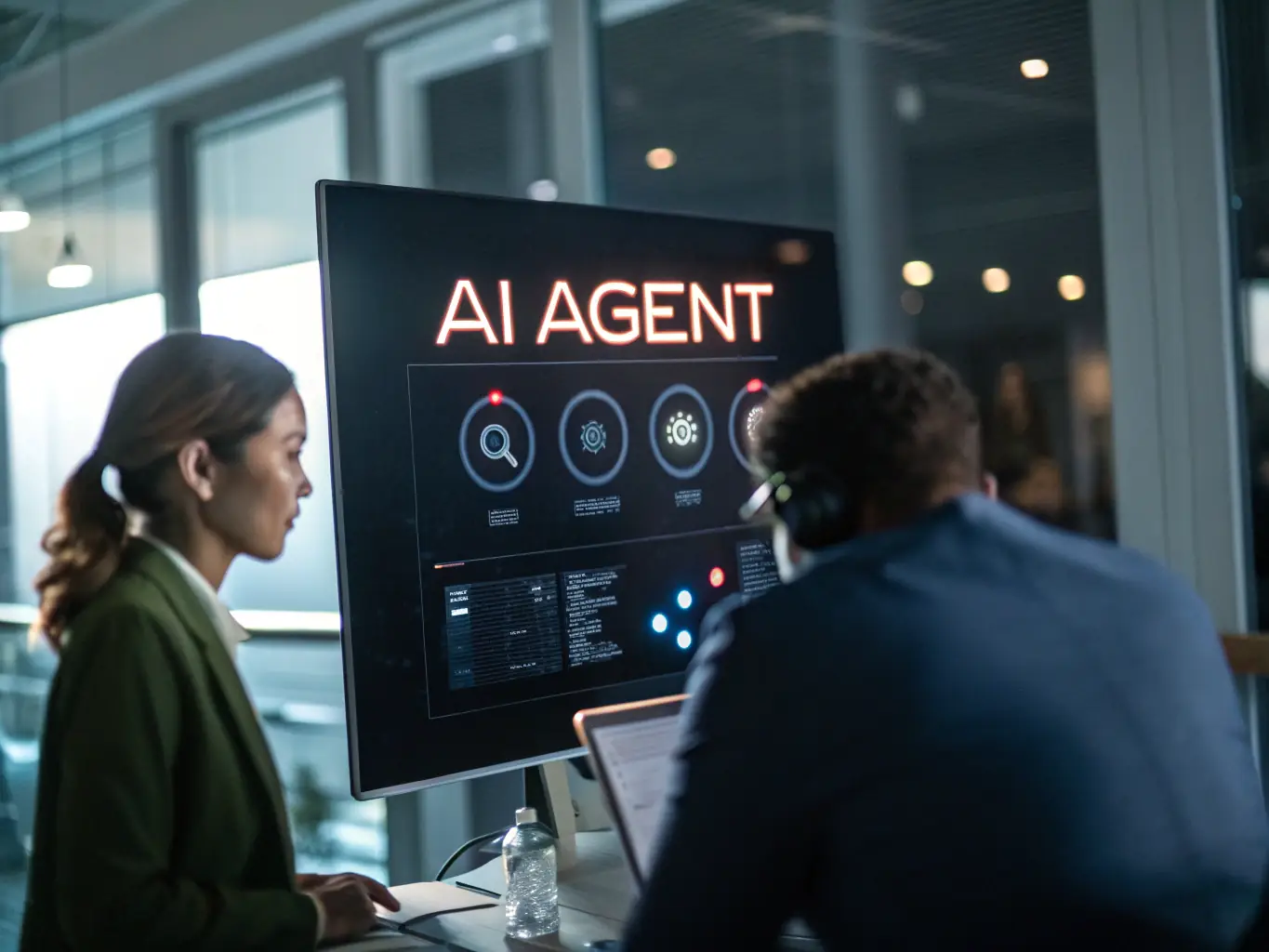 An image illustrating a detailed transcript being generated from a customer interaction with an AI agent, showcasing the comprehensive data capture capabilities of VoiceReq.